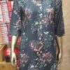 Elegant Floral Printed Cotton Kurti